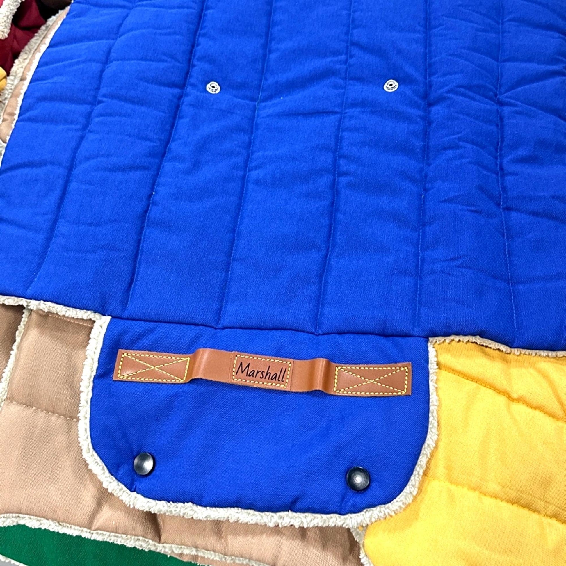Roll up Travel Dog Mat, Handmade Cotton, Stain & Water Repellent