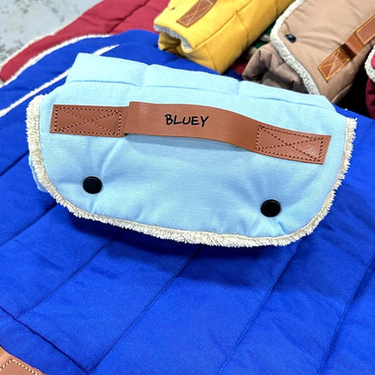 Roll up Travel Dog Mat, Handmade Cotton, Stain & Water Repellent