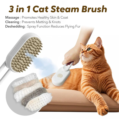 Cat Steam Grooming Brush