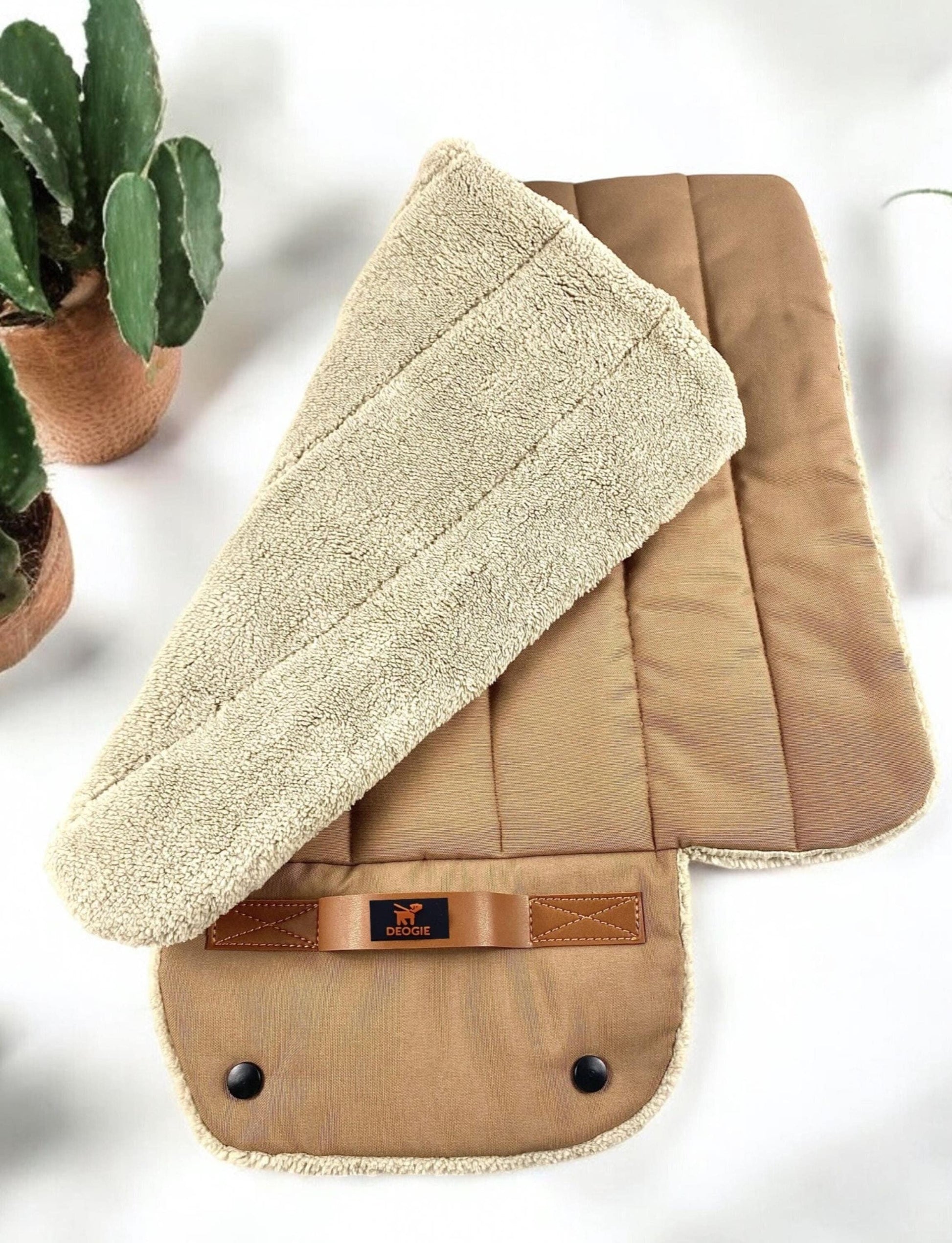 Roll up Travel Dog Mat, Handmade Cotton, Stain & Water Repellent