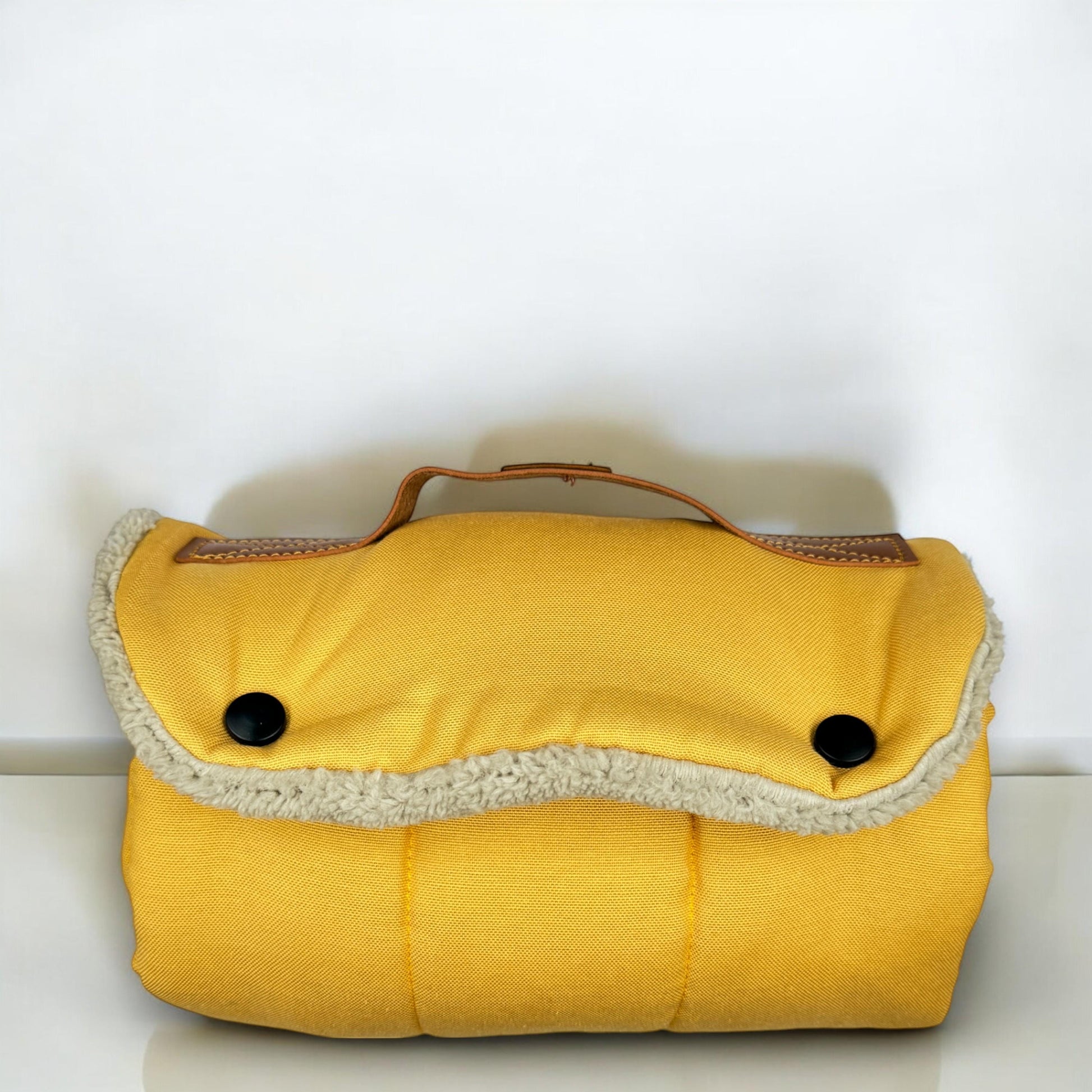 Roll up Travel Dog Mat, Handmade Cotton, Stain & Water Repellent