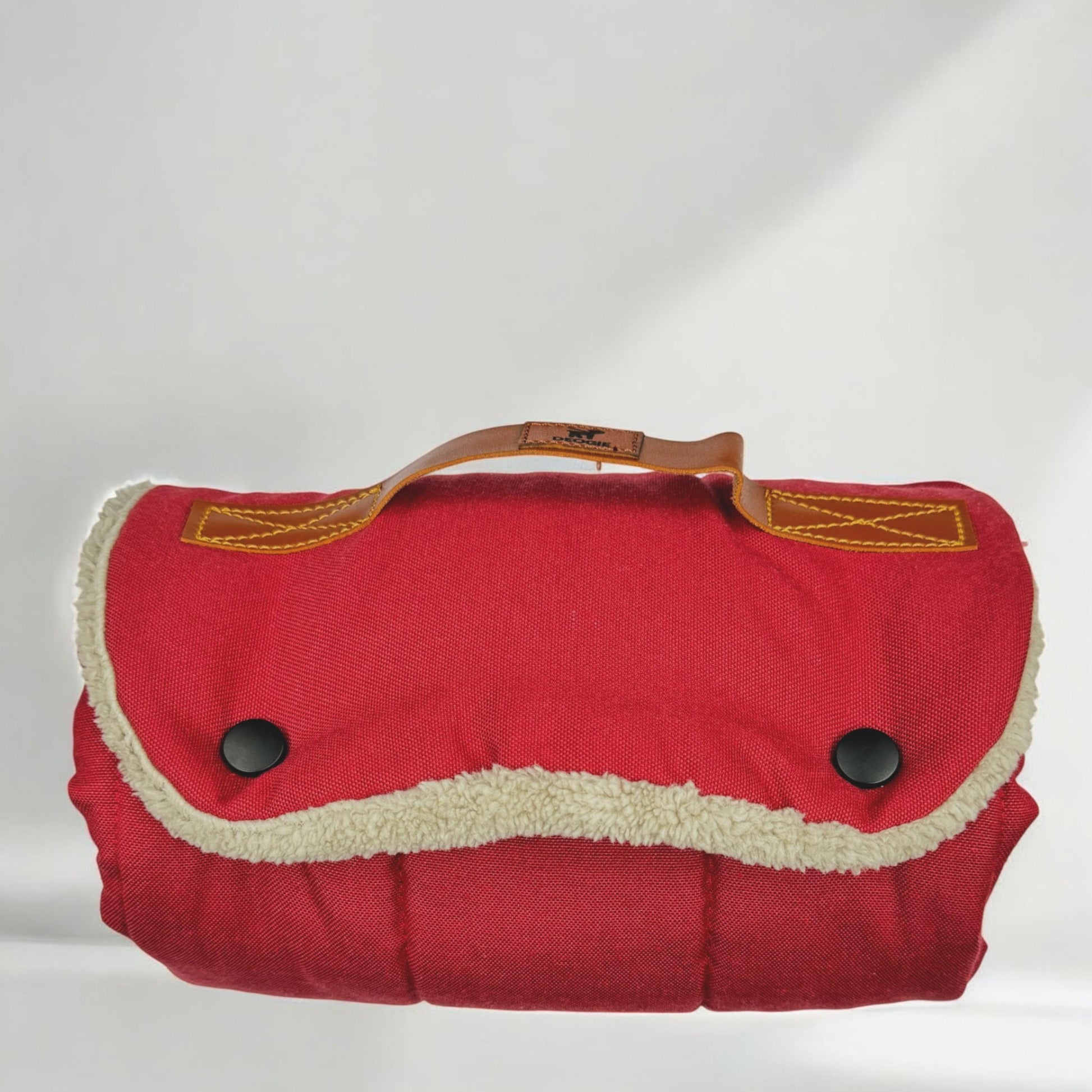 Roll up Travel Dog Mat, Handmade Cotton, Stain & Water Repellent